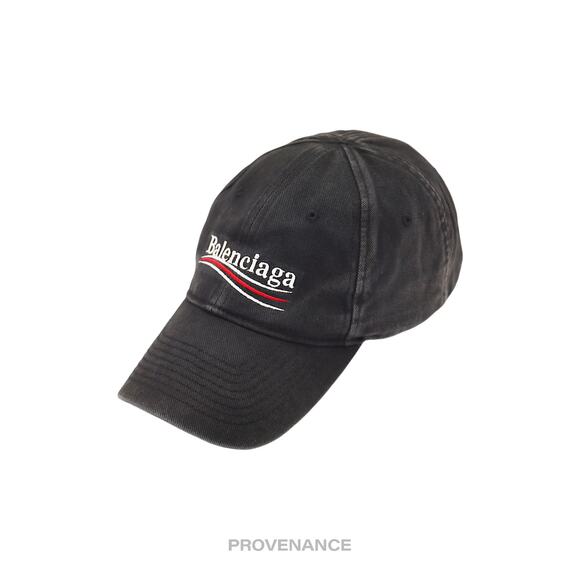 🔴 Balenciaga Political Campaign Cap Hat - Washed Black - Picture 2 of 11